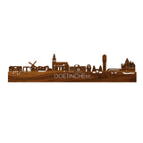 Skyline Doetinchem Palissander houten cadeau decoratie relatiegeschenk van WoodWideCities