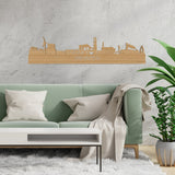 Skyline Dronten Bamboe houten cadeau decoratie relatiegeschenk van WoodWideCities