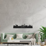 Skyline Dronten Zwart houten cadeau decoratie relatiegeschenk van WoodWideCities