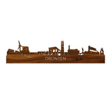 Skyline Dronten Palissander houten cadeau decoratie relatiegeschenk van WoodWideCities