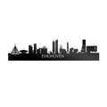 Skyline Eindhoven Zwart Glanzend