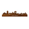 Skyline Enschede Palissander 80 cm Zonder verlichting  houten cadeau decoratie relatiegeschenk van WoodWideCities