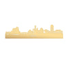 Skyline Gent Metallic Goud gerecycled kunststof cadeau decoratie relatiegeschenk van WoodWideCities