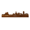 Skyline Gent Palissander houten cadeau decoratie relatiegeschenk van WoodWideCities