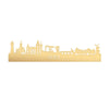 Skyline Goes Metallic Goud gerecycled kunststof cadeau decoratie relatiegeschenk van WoodWideCities