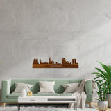 Skyline Groningen Palissander houten cadeau decoratie relatiegeschenk van WoodWideCities