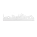 Skyline Hamburg White Glossy