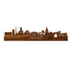 Skyline Heerlen Palissander houten cadeau decoratie relatiegeschenk van WoodWideCities