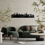 Skyline Heerlen Zwart glanzend gerecycled kunststof cadeau decoratie relatiegeschenk van WoodWideCities