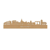 Skyline Helmond Bamboe 80 cm Zonder verlichting  houten cadeau decoratie relatiegeschenk van WoodWideCities