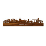 Skyline Helmond Palissander 80 cm Zonder verlichting  houten cadeau decoratie relatiegeschenk van WoodWideCities