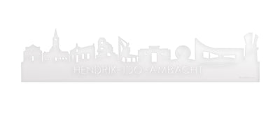 Skyline Hendrik-Ido-Ambacht Wit Glanzend