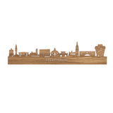 Skyline Hilversum Eiken houten cadeau decoratie relatiegeschenk van WoodWideCities