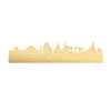 Skyline Hoorn Metallic Goud gerecycled kunststof cadeau decoratie relatiegeschenk van WoodWideCities