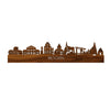 Skyline Hoorn Palissander houten cadeau decoratie relatiegeschenk van WoodWideCities