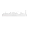Skyline Houten Wit Glanzend