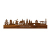 Skyline IJsselstein Palissander houten cadeau decoratie relatiegeschenk van WoodWideCities