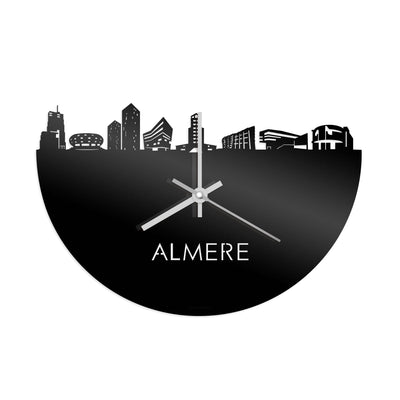 Skyline Clock Almere Black Glossy