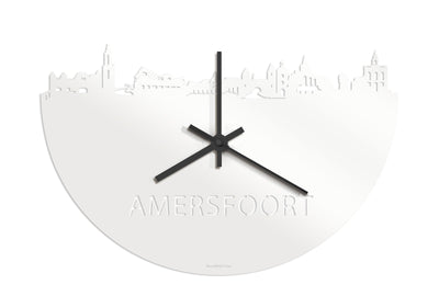 Skyline Clock Amersfoort White Glossy