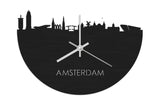 Skyline Clock Amsterdam Black