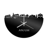 Skyline Clock Anjum Black Shiny