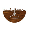Skyline Klok Assen Palissander houten cadeau wanddecoratie relatiegeschenk van WoodWideCities