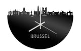 Skyline Klok Brussel Zwart Glanzend