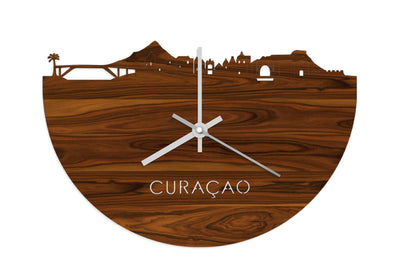Skyline Clock Curaçao Rosewood