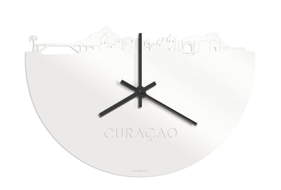 Skyline Clock Curacao White Glossy