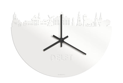 Skyline Klok Delft Wit Glanzend