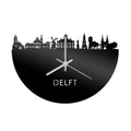Skyline Clock Delft Black Glossy