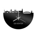 Skyline Clock Deventer Black Glossy