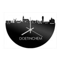 Skyline Clock Doetinchem Black Glossy
