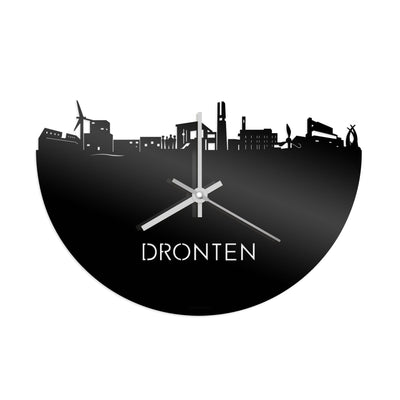 Skyline Clock Dronten Black Glossy