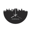 Skyline Klok Durham Black Zwart houten cadeau wanddecoratie relatiegeschenk van WoodWideCities