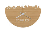 Skyline Clock Edinburgh Bamboo