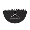 Skyline Klok Edinburgh Black Zwart houten cadeau wanddecoratie relatiegeschenk van WoodWideCities