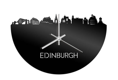 Skyline Clock Edinburgh Black Glossy