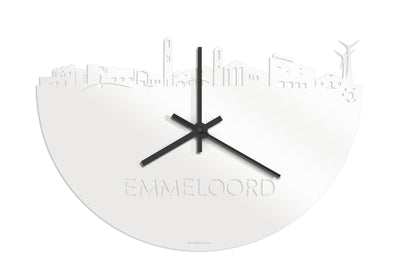 Skyline Clock Emmeloord White Glossy
