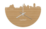Skyline Clock Ghent Bamboo