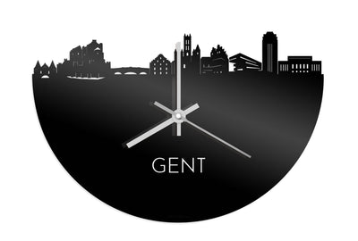 Skyline Clock Ghent Black Glossy