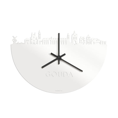 Skyline Clock Gouda White Glossy