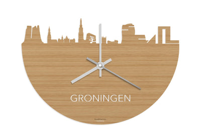 Skyline Clock Groningen Bamboo