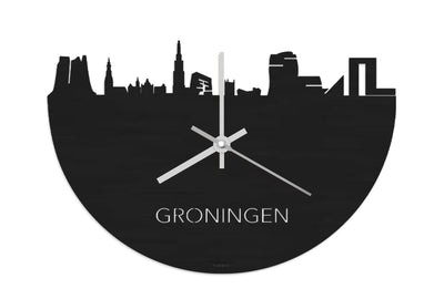Skyline Clock Groningen Black