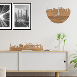 Skyline Klok Hamburg Eiken houten cadeau wanddecoratie relatiegeschenk van WoodWideCities