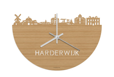 Skyline Clock Harderwijk Bamboo
