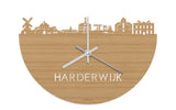 Skyline Clock Harderwijk Bamboo