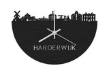 Skyline Clock Harderwijk Black