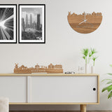 Skyline Klok Harderwijk Eiken houten cadeau wanddecoratie relatiegeschenk van WoodWideCities