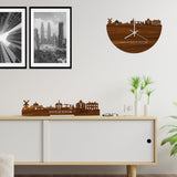 Skyline Klok Harderwijk Palissander houten cadeau wanddecoratie relatiegeschenk van WoodWideCities